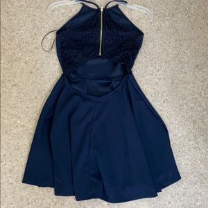 Blue semi formal dress